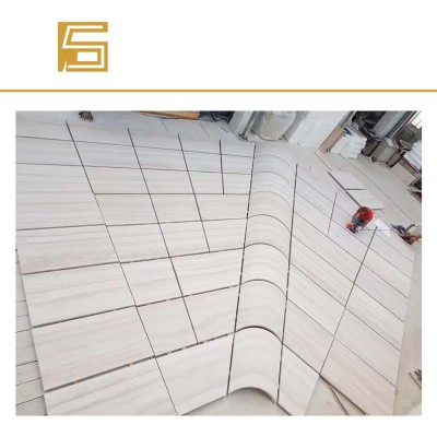 China white wood grain marble slabs wood veins marble flooring wall tils